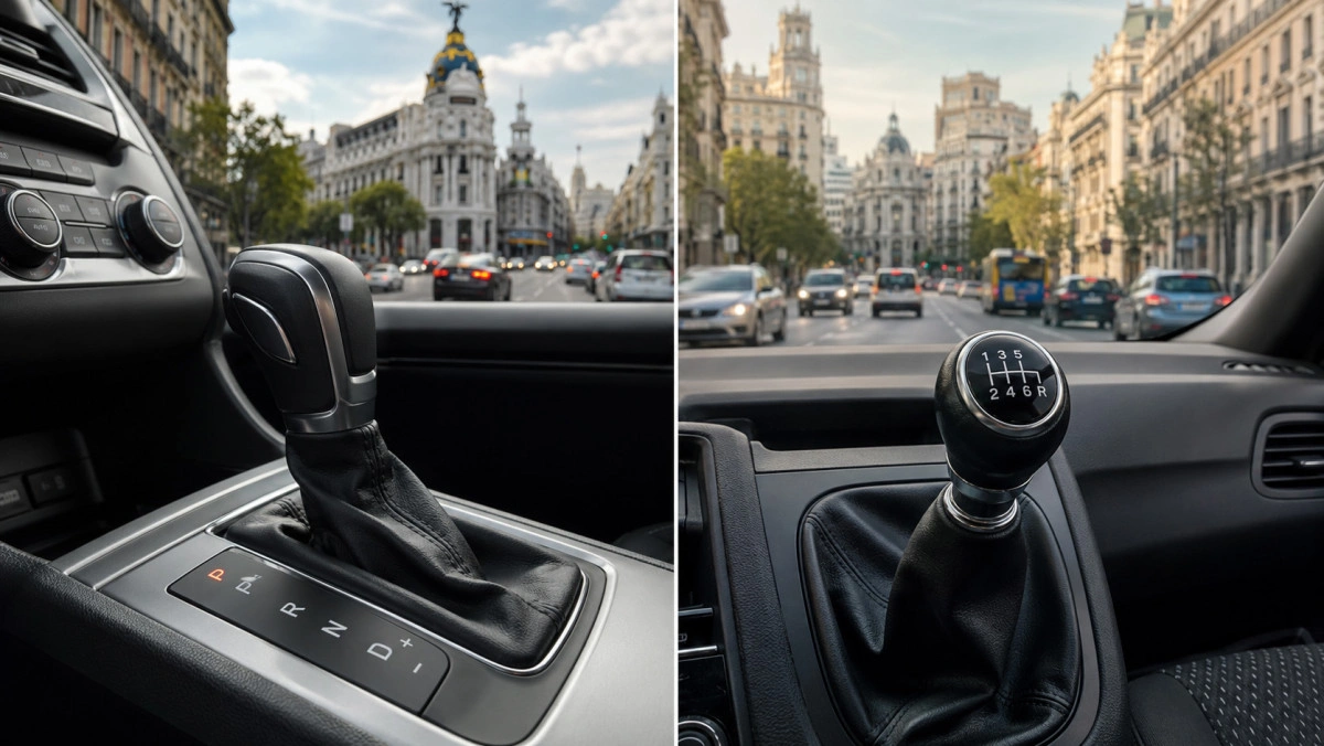 Coche automático o manual de segunda mano en Madrid: qué compensa más para el día a día