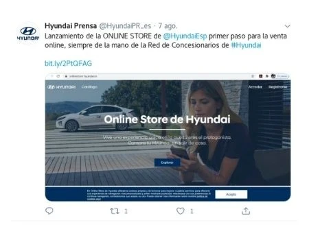 Hyundai presenta “Online Store”, un canal de venta digital.