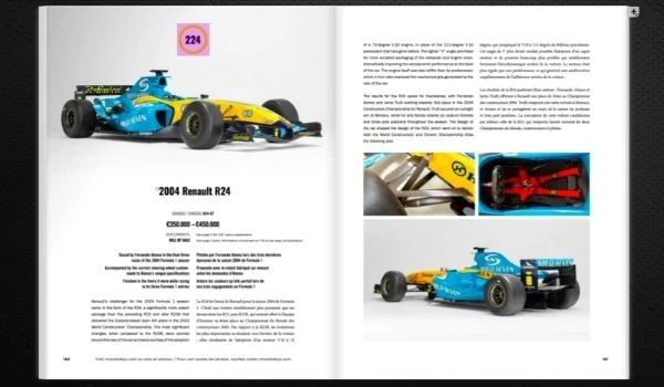 Vendido el Renault R24 de Alonso por menos de 260.000€