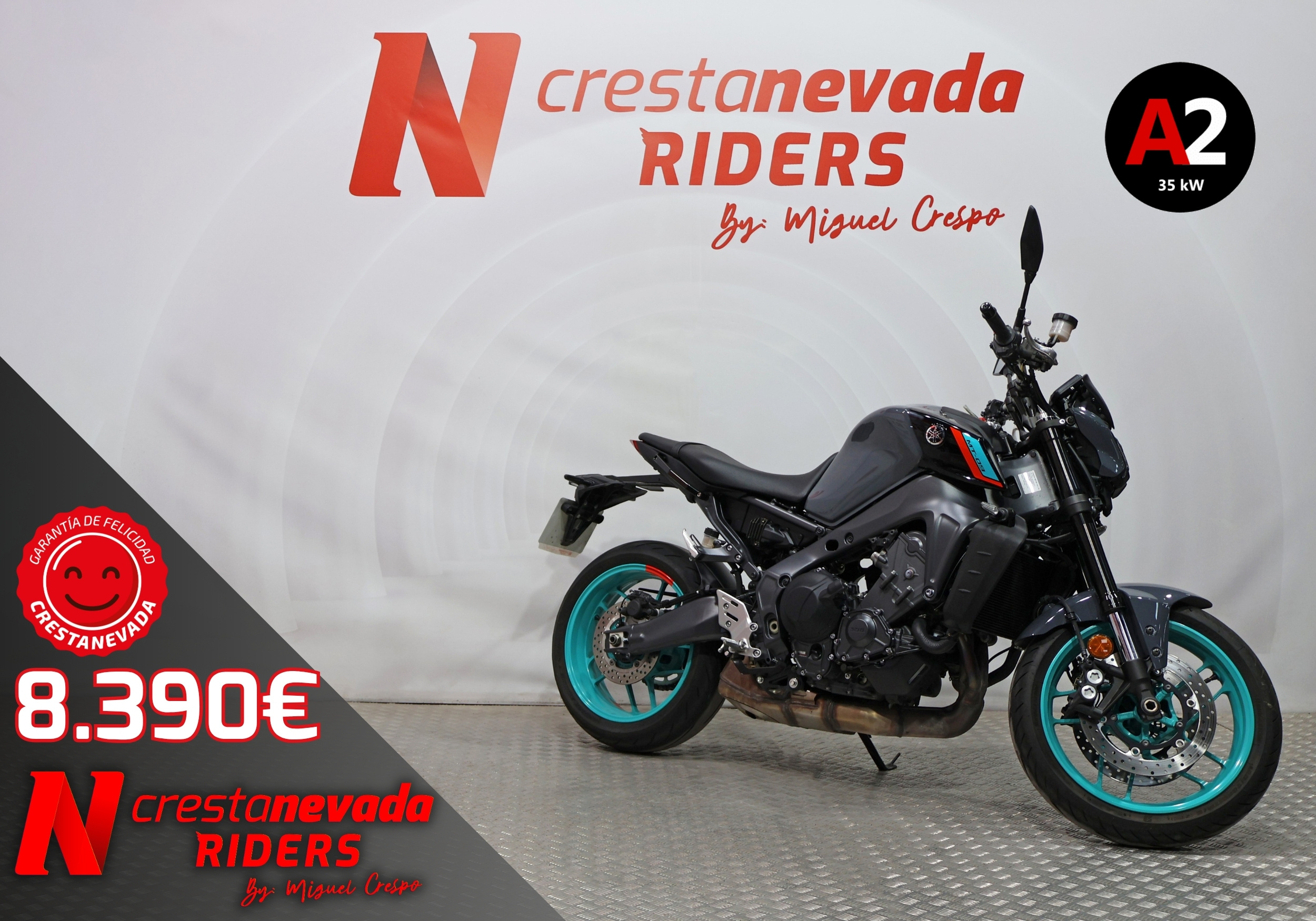 Yamaha MT 09 A2 Gasolina 48 CV por 8.390 €