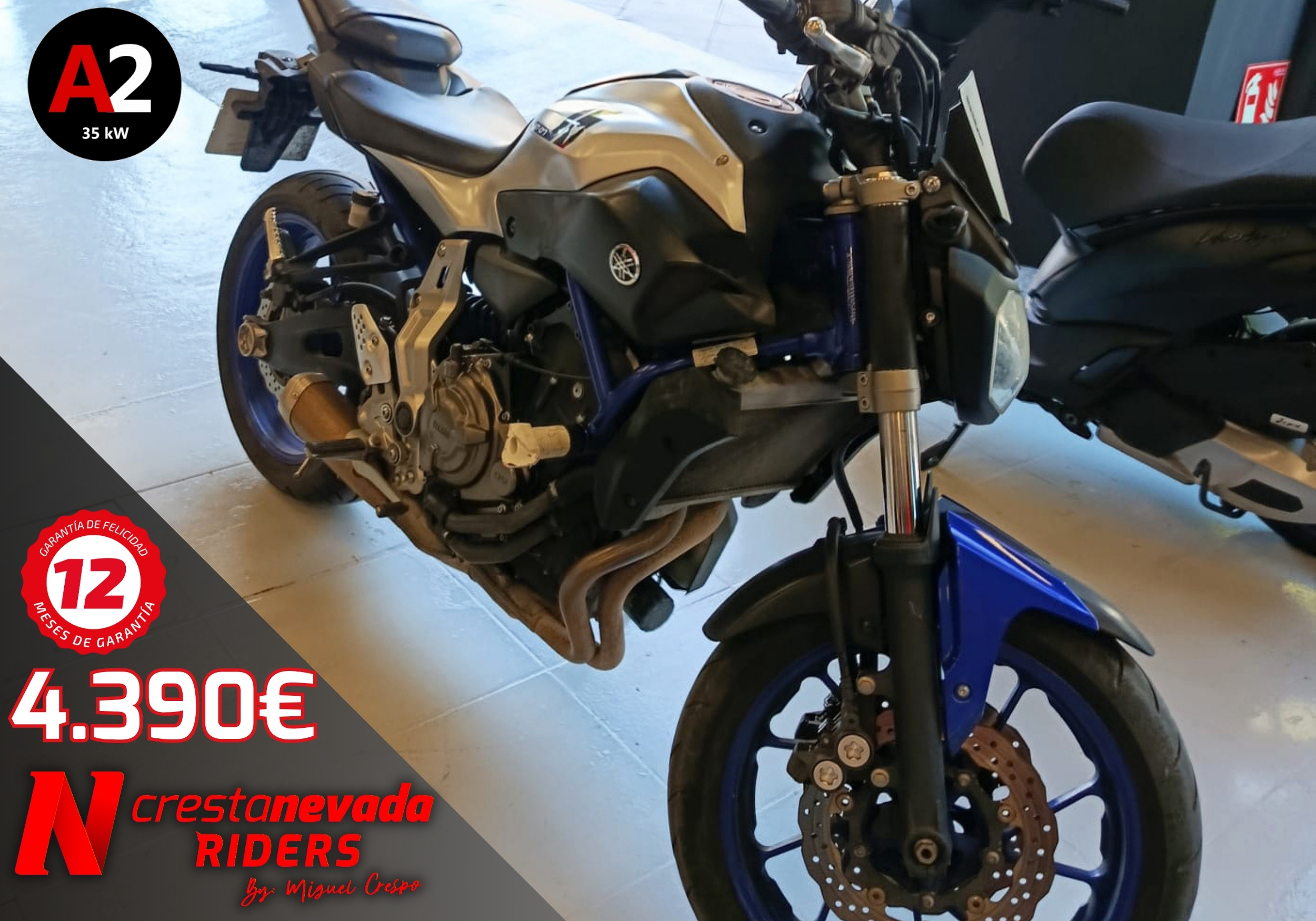 Yamaha MT 07 A2 Gasolina 48 CV