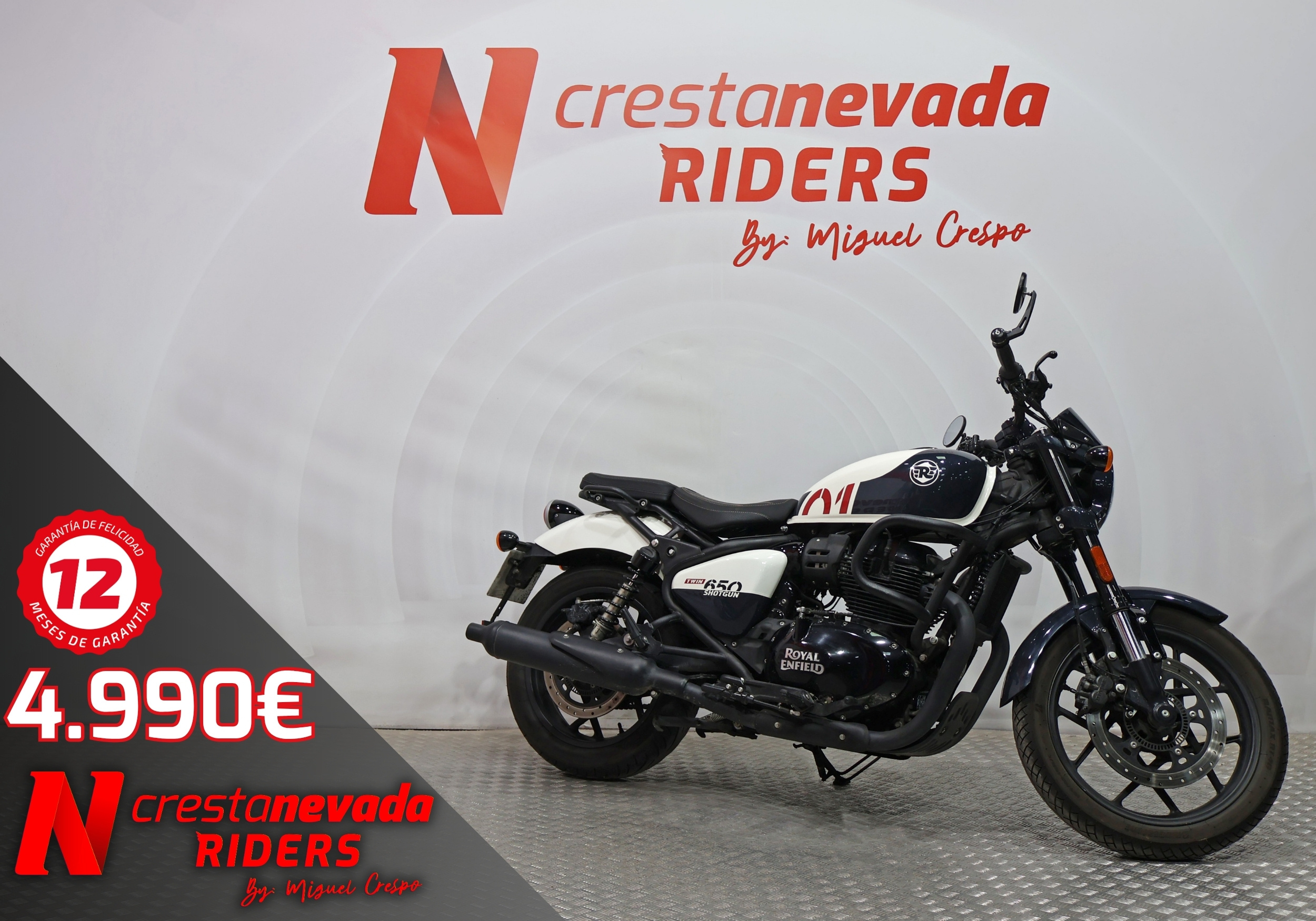 ROYAL ENFIELD SHOTGUN 650 Gasolina 48 CV por 4.990 €