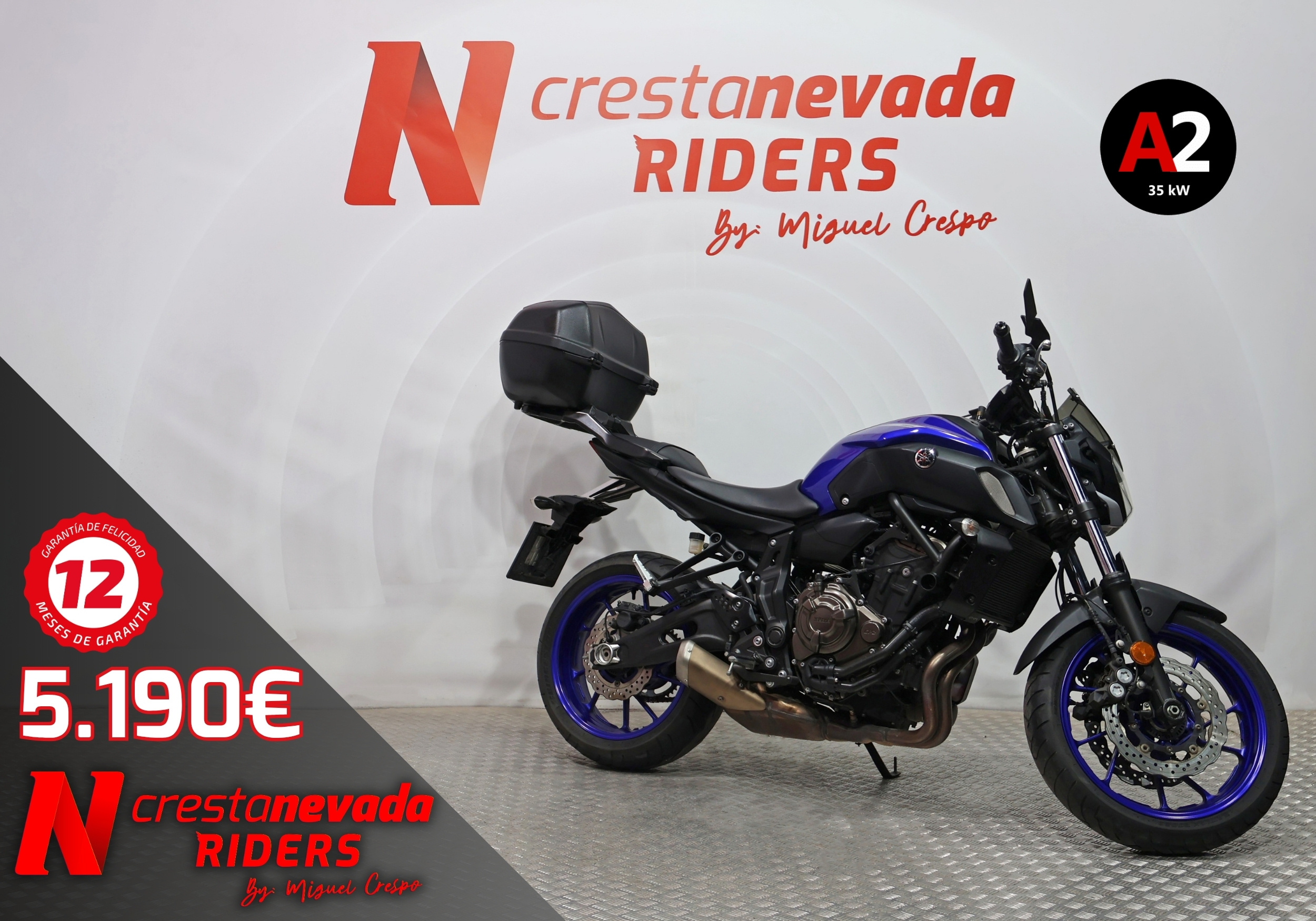 Yamaha MT 07 A2 Gasolina 48 CV