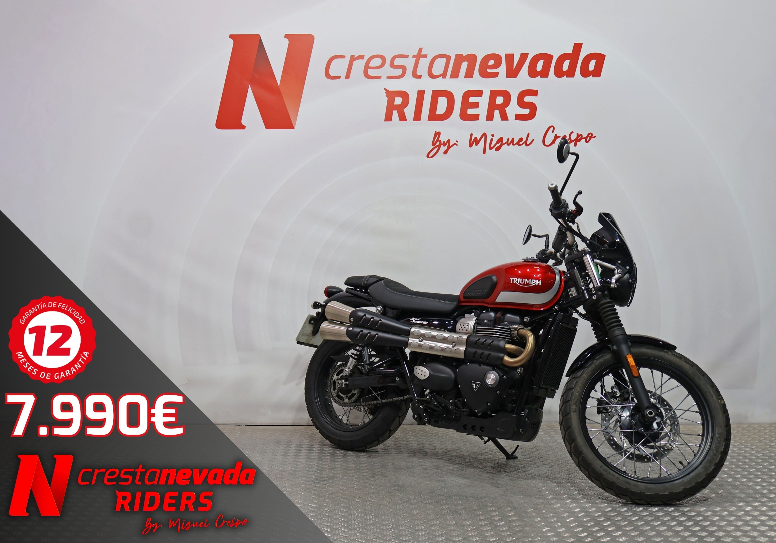 Triumph Street Scrambler Gasolina 54 CV por 7.990 €